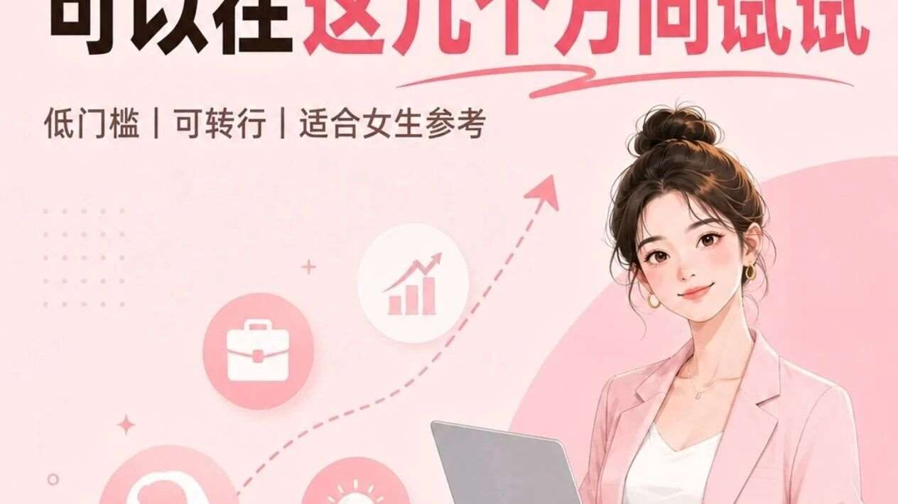 女生失业了别慌，可以试试这几个方向！
